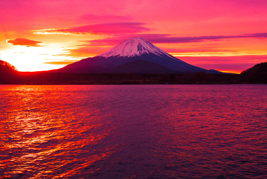   Lake Shojiko at Sunrise  