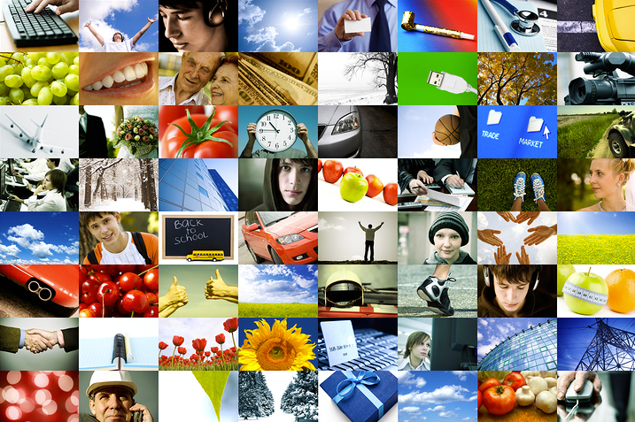  Stock photo collage of images. 