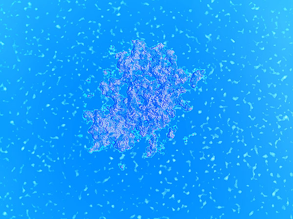   Blue Bacteria Image ©Harveys Art  