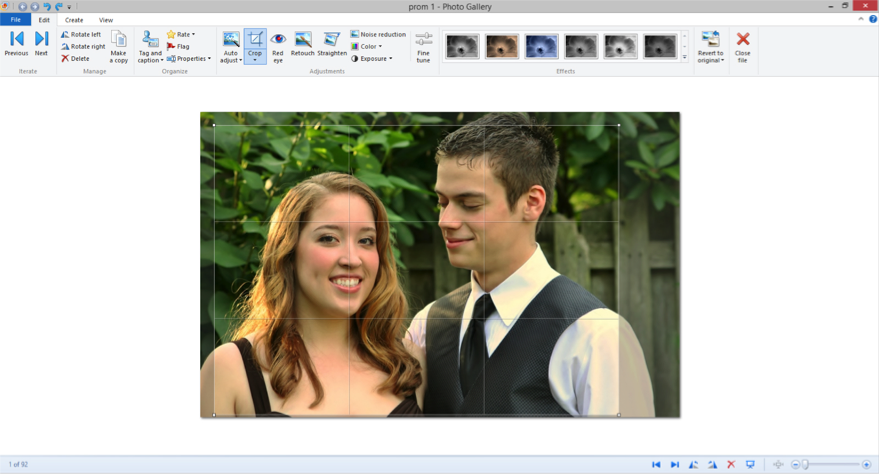  Screenshot of Windows Photo Gallery 