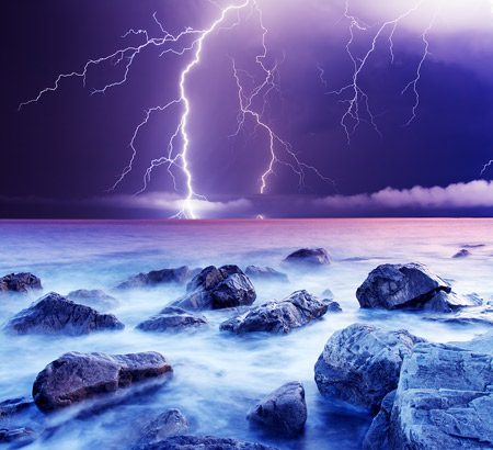   Summer Storm with Lightning Image ©Leonid Tit  
