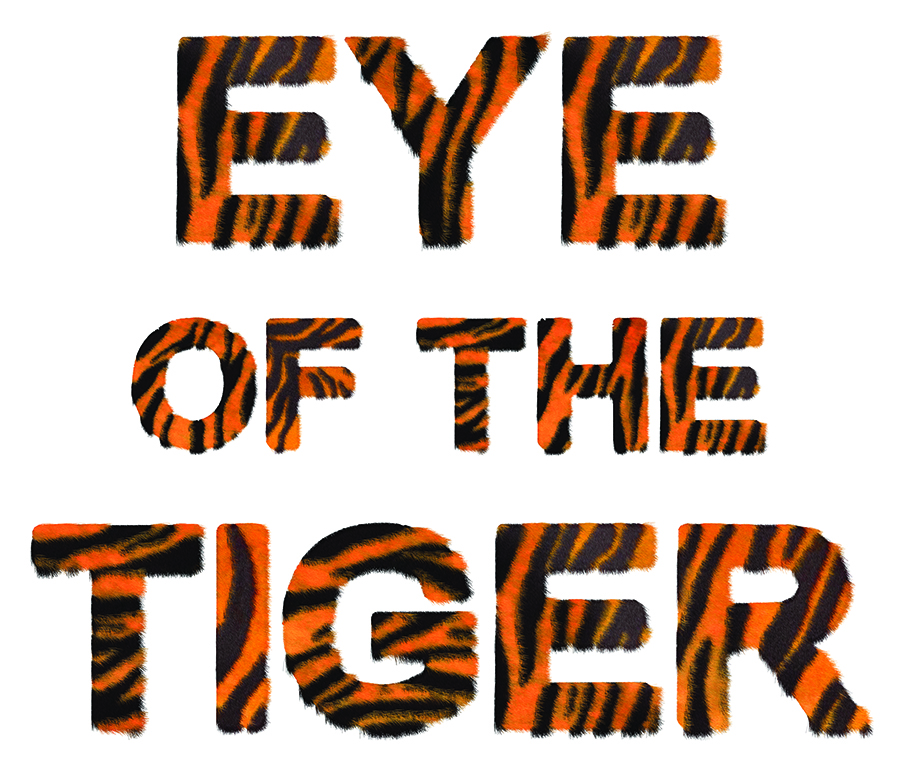  eye of the tiger typography 