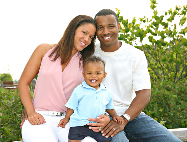   Happy African American Family Outdoor in Summer Sunny Day ©Flashon  