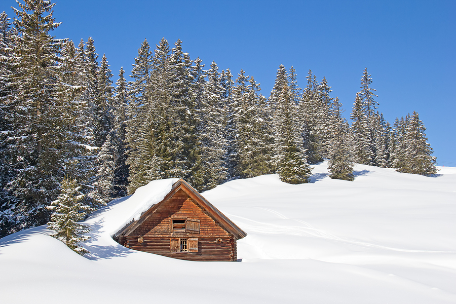   Stock photo of a winter in the Alps, from Bigstock.  