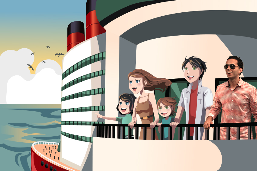  Frank is on a cruise ship enjoying the sites with the family he hopes will take him in. 