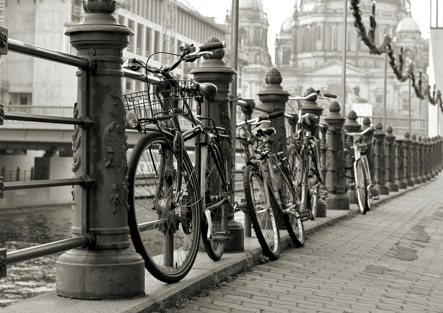  Stock photo of bikes in Berlin. 