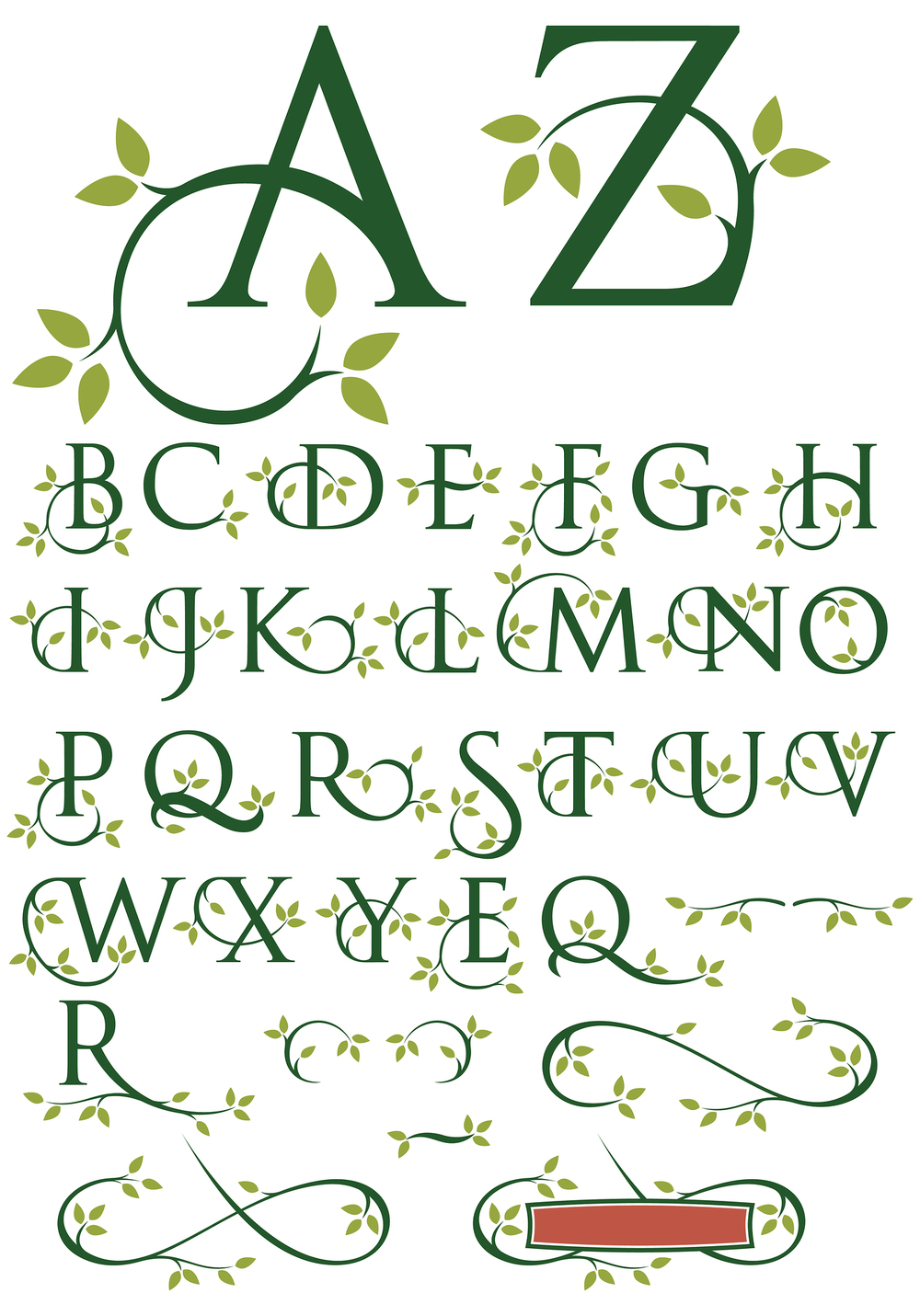  Ornate swash alphabet |  Vectorhead  